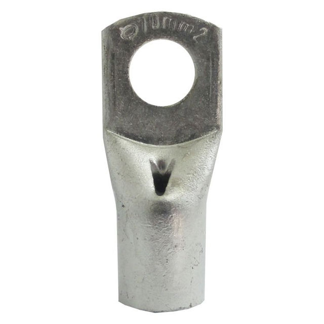 Terminal (ya) Cobre Estanhado a Compressão Simples 16,00 mm² com 1 Furo M6 Boca Expandida