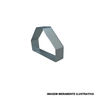 Suporte Balanço para Eletrocalha Suspensão Horizontal Galvanizado Eletrolítico 50x50 mm para Tirante
