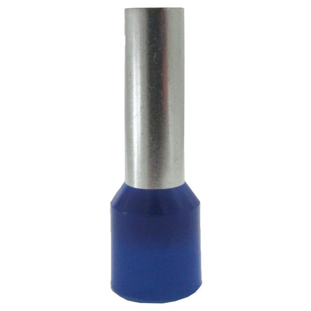 Terminal Cobre Estanhado a Compressão Pino Tubular (Ilhos) Pre-Isolado 2,50 mm² Azul