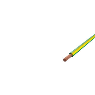 Cabo Cobre Isolado PVC 70G 750V 1x 2,50 mm² Flexível Verde/Amarelo NBR 247-3 Classe 5