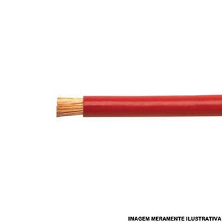 Cabo Cobre Isolado PVC 70G 750V 1x 2,50 mm² Flexível Vermelho NBR 247-3 Classe 5