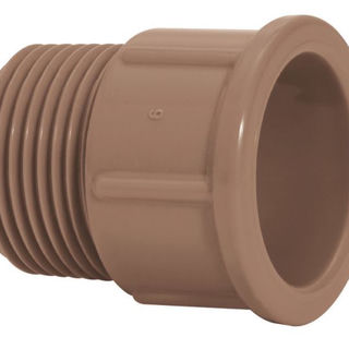 Adaptador PVC Soldável Curto Bolsa e Rosca 40 mmX1.1/4P Classe 15 Marrom Água Fria