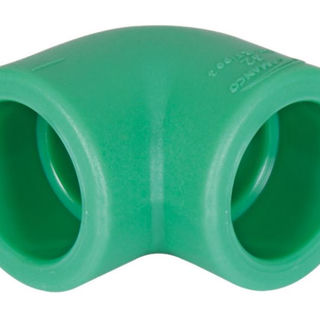Joelho 90G Fêmea/Fêmea 25 mm PPR Verde Água Quente
