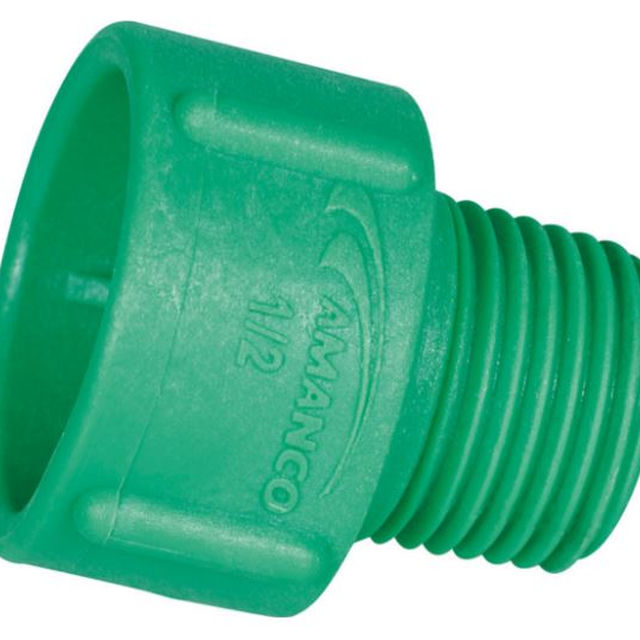 Plugue Rosqueável 3/4P PPR Verde Água Quente