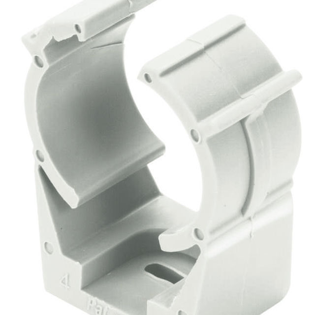 Abraçadeira PVC Pressão 1P para Eletroduto Branca