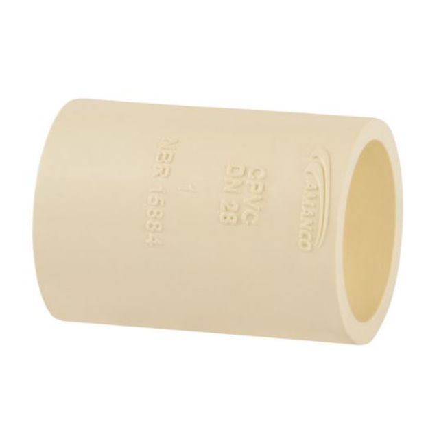 Luva Simples 22 mm Super CPVC Flowguard Água Quente