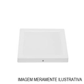 Painel Led Sobrepor 24W PVC Branco Quadrado 282x282x30 mm 1680 lm 3000K Bivolt LYS 20.000H