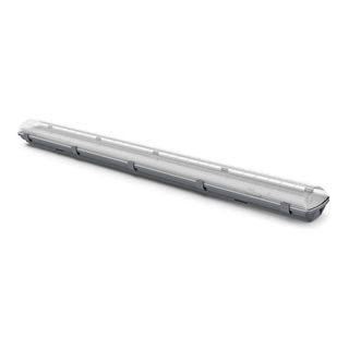 Luminária Industrial Sobrepor Hermética Damp Proof Housing para 2 Lâmpadas T8/T5 120 cm com Soquete G13 e G5 IP65