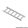 Leito Para Cabos Galvanizado Eletrolítico 300x100x3000 mm com Aba Externa 19 mm Chapa 18/18