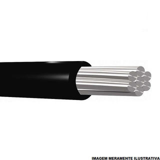 Cabo Alumínio Isolado XLPE+PVC 90G 0,6/1 kV 1x 25,00 mm² Singelo Preto NBR 7287 Classe 2